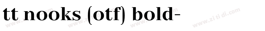 tt nooks (otf) bold字体转换